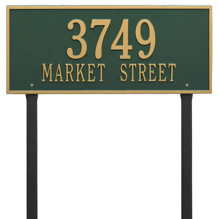 Personalized Hartford Lawn Address Plaque - 1 Line