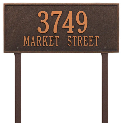 Personalized Hartford Lawn Address Plaque - 1 Line