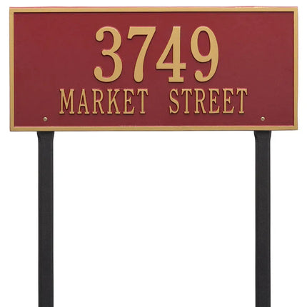 Personalized Hartford Lawn Address Plaque - 1 Line