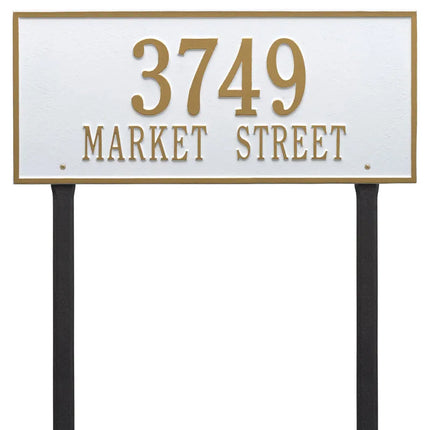 Personalized Hartford Lawn Address Plaque - 1 Line
