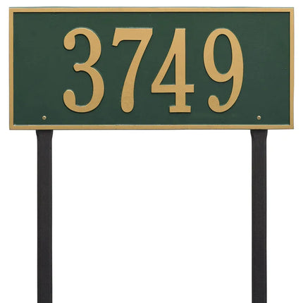 Personalized Hartford Large Lawn Address Plaque - 1 Line
