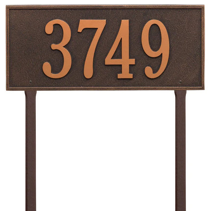 Personalized Hartford Large Lawn Address Plaque - 1 Line
