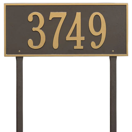 Personalized Hartford Large Lawn Address Plaque - 1 Line