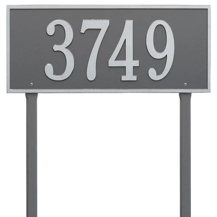 Personalized Hartford Large Lawn Address Plaque - 1 Line
