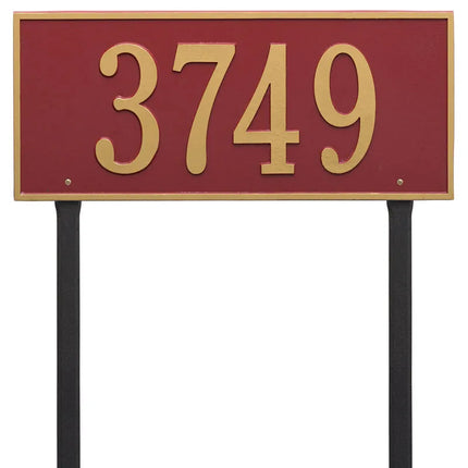 Personalized Hartford Large Lawn Address Plaque - 1 Line