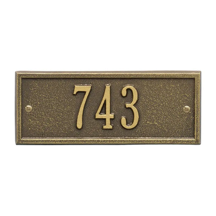 Personalized Hartford Small Address Plaque - 1 Line