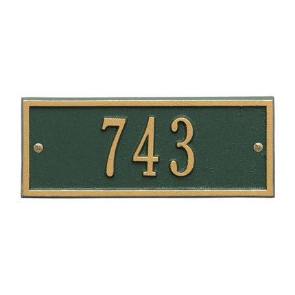 Personalized Hartford Small Address Plaque - 1 Line