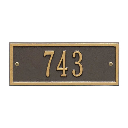 Personalized Hartford Small Address Plaque - 1 Line