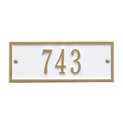 Personalized Hartford Small Address Plaque - 1 Line