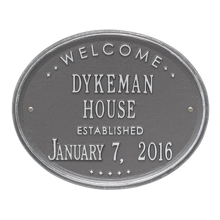 Personalized House Established Plaque
