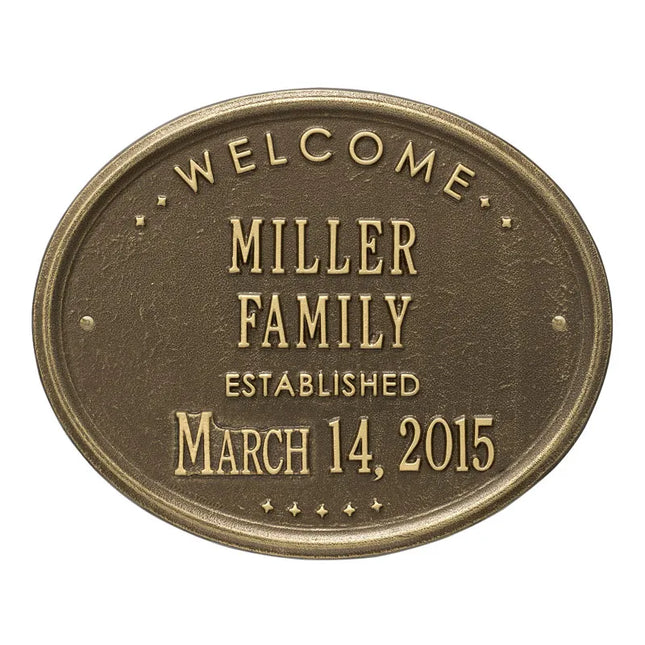 Personalized Family Established Plaque