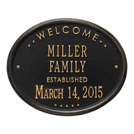 Personalized Family Established Plaque