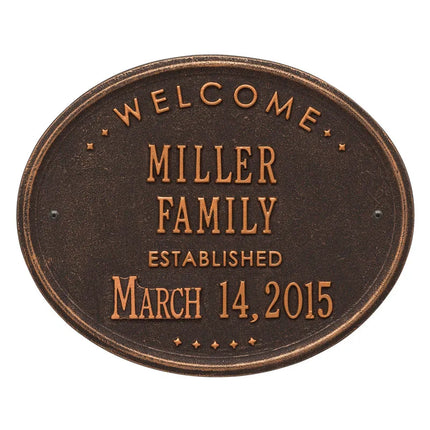 Personalized Family Established Plaque
