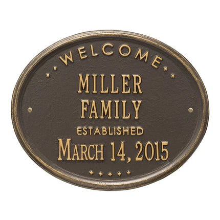 Personalized Family Established Plaque