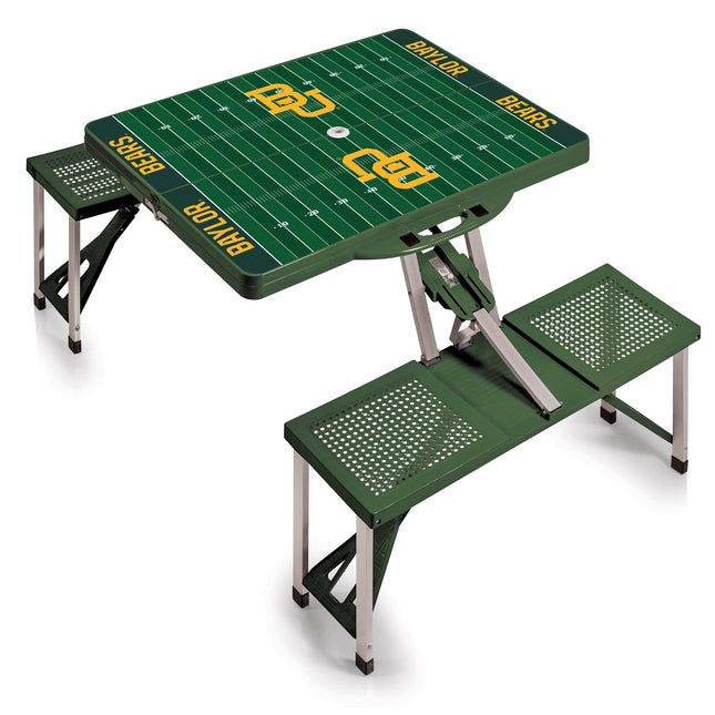 Baylor Bears Football Field Picnic Table Folding Table with Seats