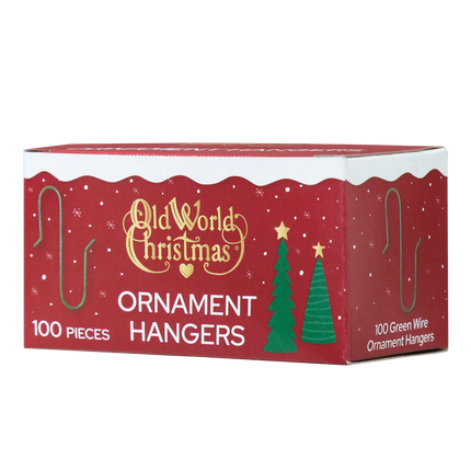 100 Green Ornament Hangers