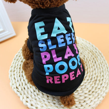 Eat Sleep Play Poop Repeat Pet T-Shirt
