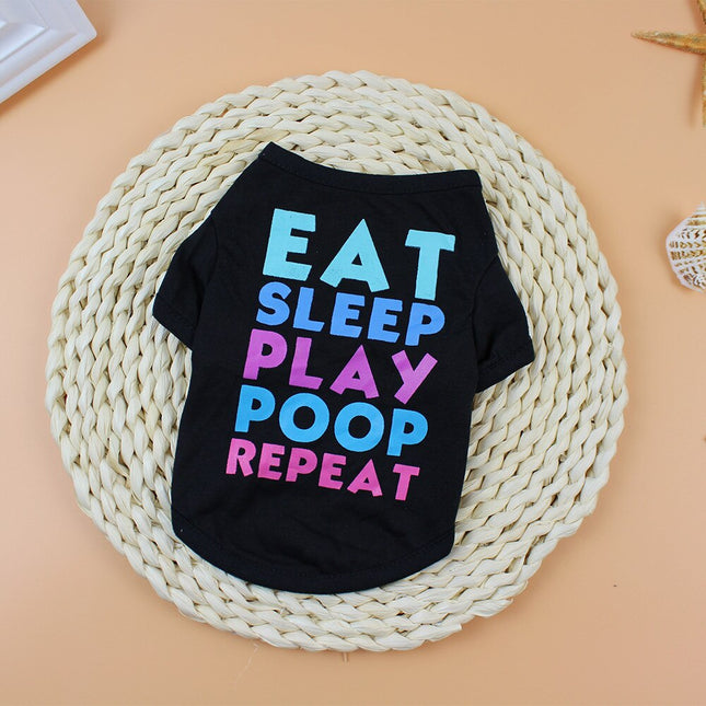 Eat Sleep Play Poop Repeat Pet T-Shirt