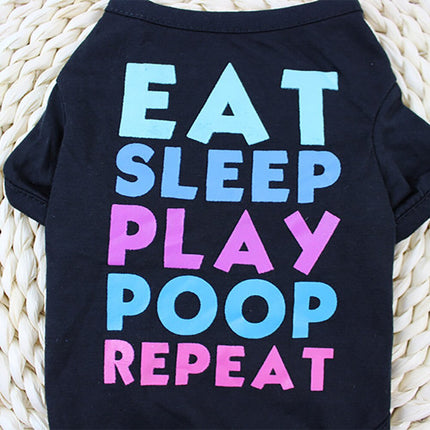 Eat Sleep Play Poop Repeat Pet T-Shirt