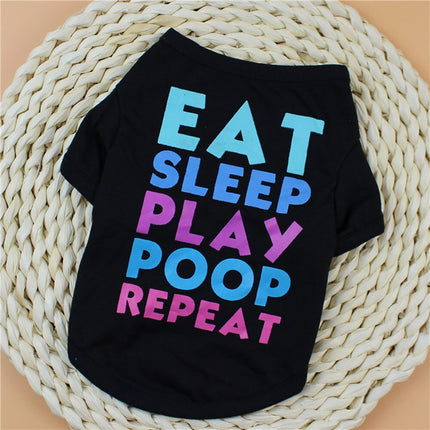Eat Sleep Play Poop Repeat Pet T-Shirt