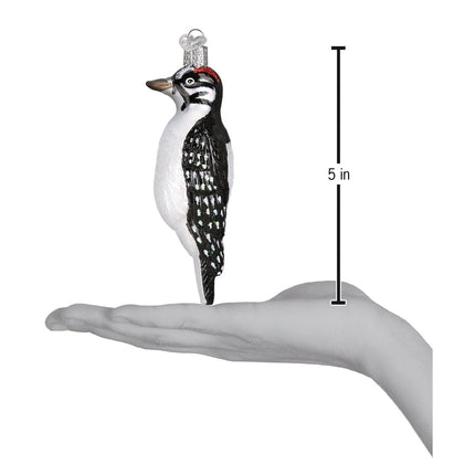 Hanging Hairy Woodpecker Ornament