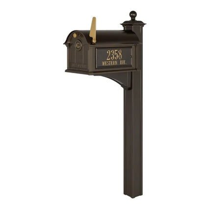 Personalized Monogram Mailbox Package - Post