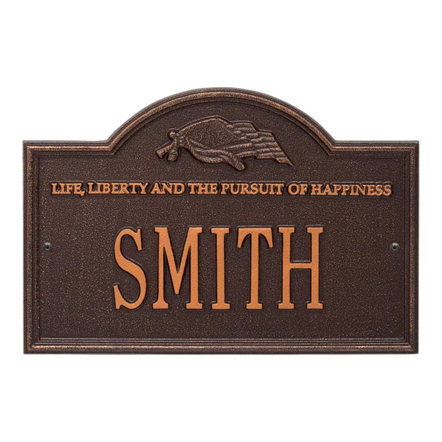 Personalized Life and Liberty Plaque