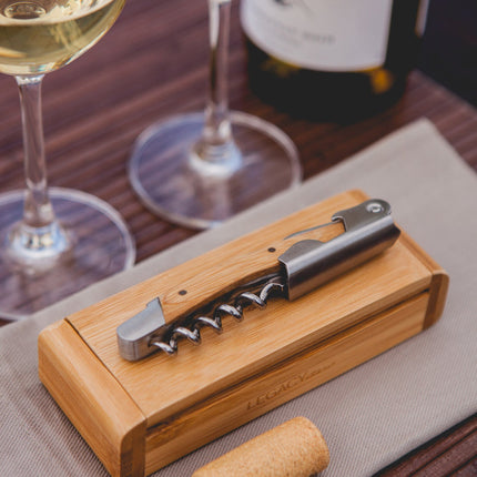 Washington Commanders - Elan Deluxe Corkscrew In Bamboo Box