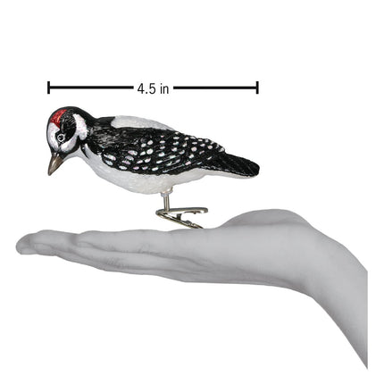 Clip-On Hairy Woodpecker Ornament