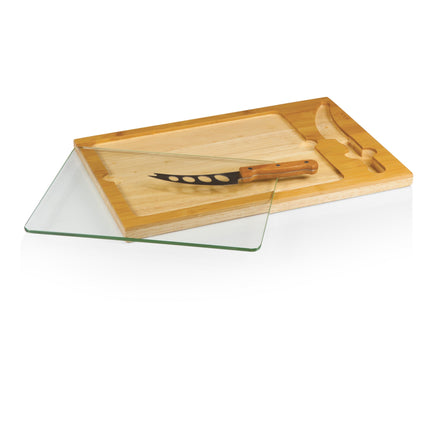 Icon Glass Top Cutting Board & Knife Set