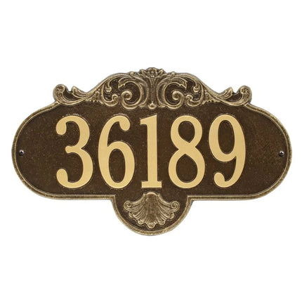 Personalized Large Rochelle Address Plaque - 1 Line