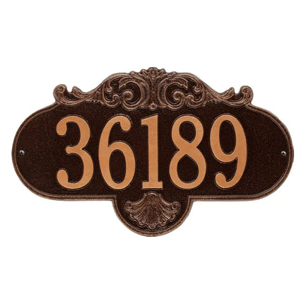 Personalized Large Rochelle Address Plaque - 1 Line