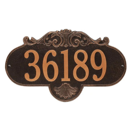 Personalized Large Rochelle Address Plaque - 1 Line