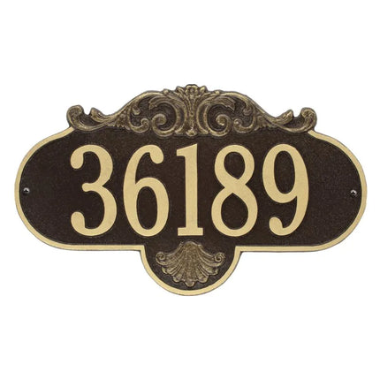Personalized Large Rochelle Address Plaque - 1 Line
