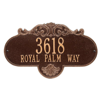 Personalized Large Rochelle Address Plaque - 2 Line
