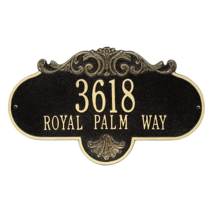 Personalized Large Rochelle Address Plaque - 2 Line