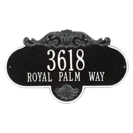 Personalized Large Rochelle Address Plaque - 2 Line