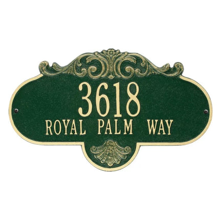 Personalized Large Rochelle Address Plaque - 2 Line