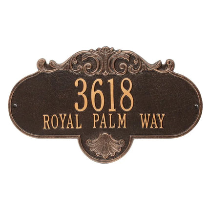 Personalized Large Rochelle Address Plaque - 2 Line