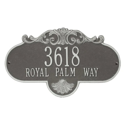 Personalized Large Rochelle Address Plaque - 2 Line