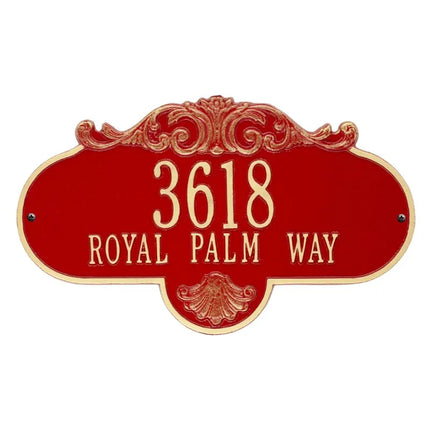 Personalized Large Rochelle Address Plaque - 2 Line