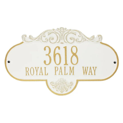 Personalized Large Rochelle Address Plaque - 2 Line
