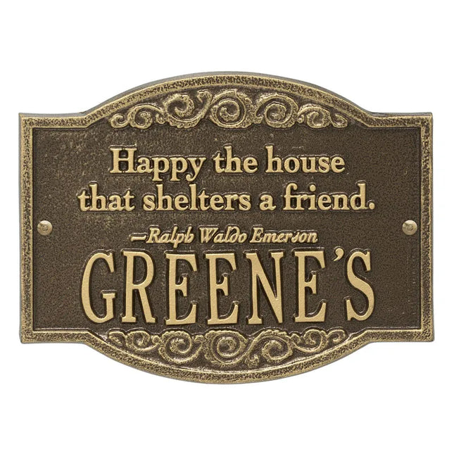 Personalized Emerson Quote Plaque