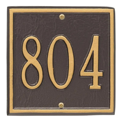 Personalized Square Petite 1 Line Wall Plaque