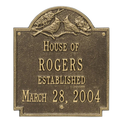 Personalized Cardinal Wedding Plaque