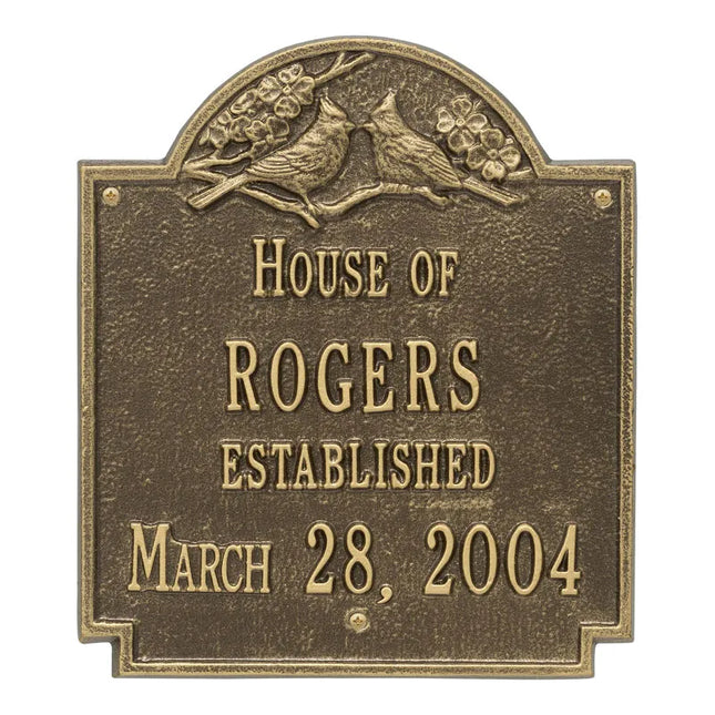 Personalized Cardinal Wedding Plaque