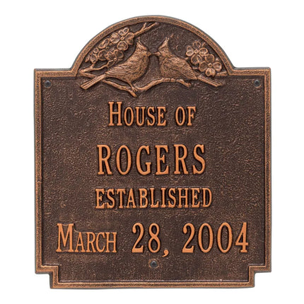 Personalized Cardinal Wedding Plaque