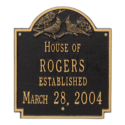 Personalized Cardinal Wedding Plaque