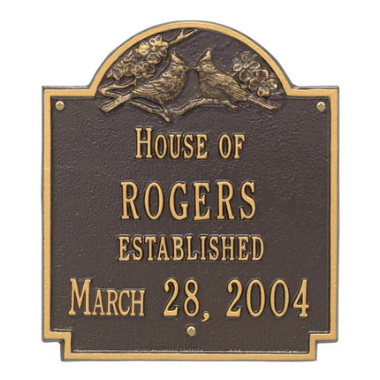 Personalized Cardinal Wedding Plaque
