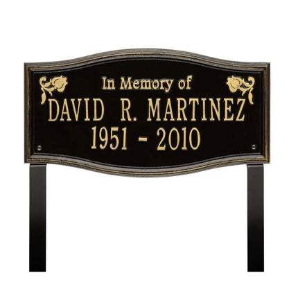 Alexandria Standard Two Line "In Memory Of" Lawn Plaque